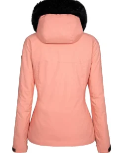 Femme Degré 7 Veste de ski Geod fausse fourrure rose