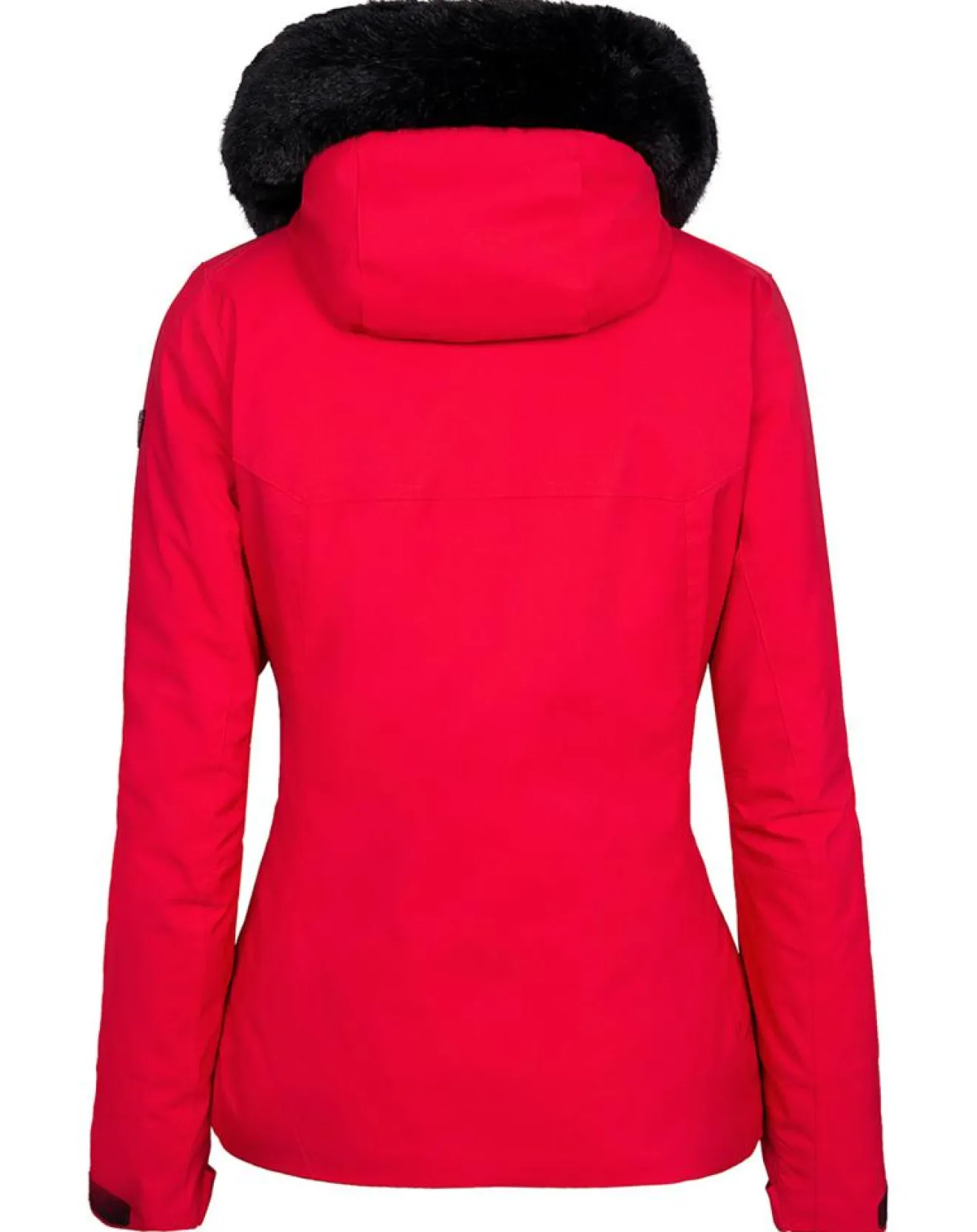 Femme Degré 7 Veste de ski Geod fausse fourrure rouge