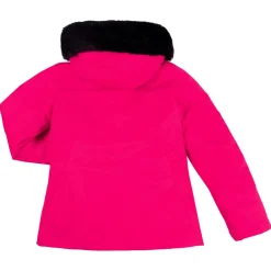 Clearance Degré 7 Veste de ski Geod JR fausse fourrure rose
