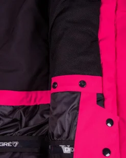 Clearance Degré 7 Veste de ski Geod JR fausse fourrure rose