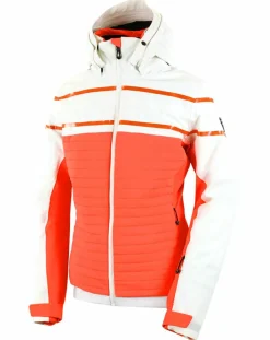 Online Degré 7 Veste de Ski Loriaz blanc/orange