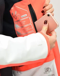 Online Degré 7 Veste de Ski Loriaz blanc/orange