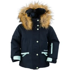 Online Degré 7 Veste de ski Mellow col fausse fourrure bleu foncé
