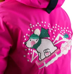 Hot Degré 7 Veste de ski Mellow col fausse fourrure fuchsia