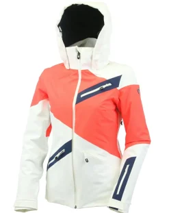 Femme Degré 7 Veste de ski Mongie Sf blanc/orange