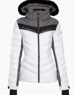 Femme Degré 7 Veste de ski Revard blanche