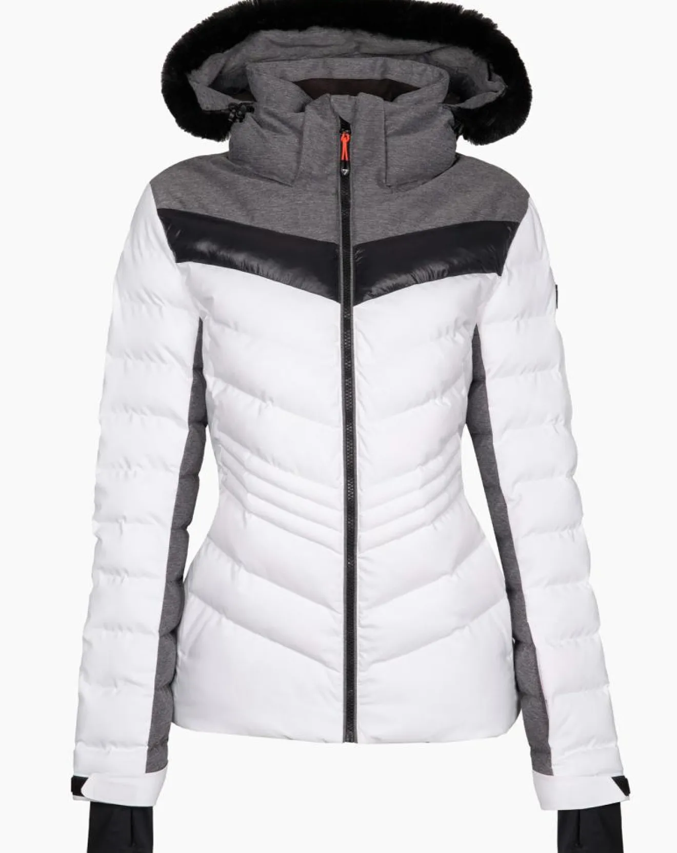 Femme Degré 7 Veste de ski Revard blanche