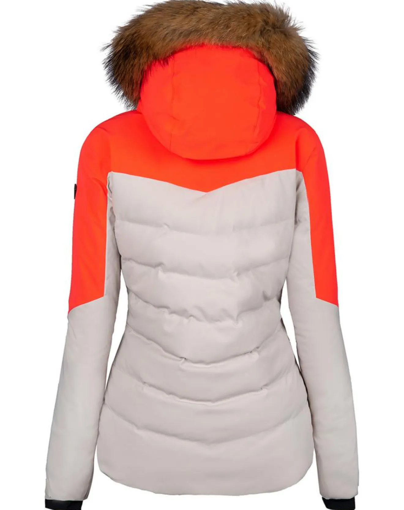 Femme Degré 7 Veste de ski Sassiere grès/orange