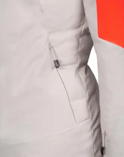 Femme Degré 7 Veste de ski Sassiere grès/orange