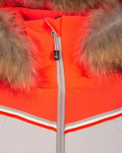 Femme Degré 7 Veste de ski Sassiere grès/orange