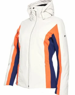 Duvillard Veste de ski Sella écru/orange