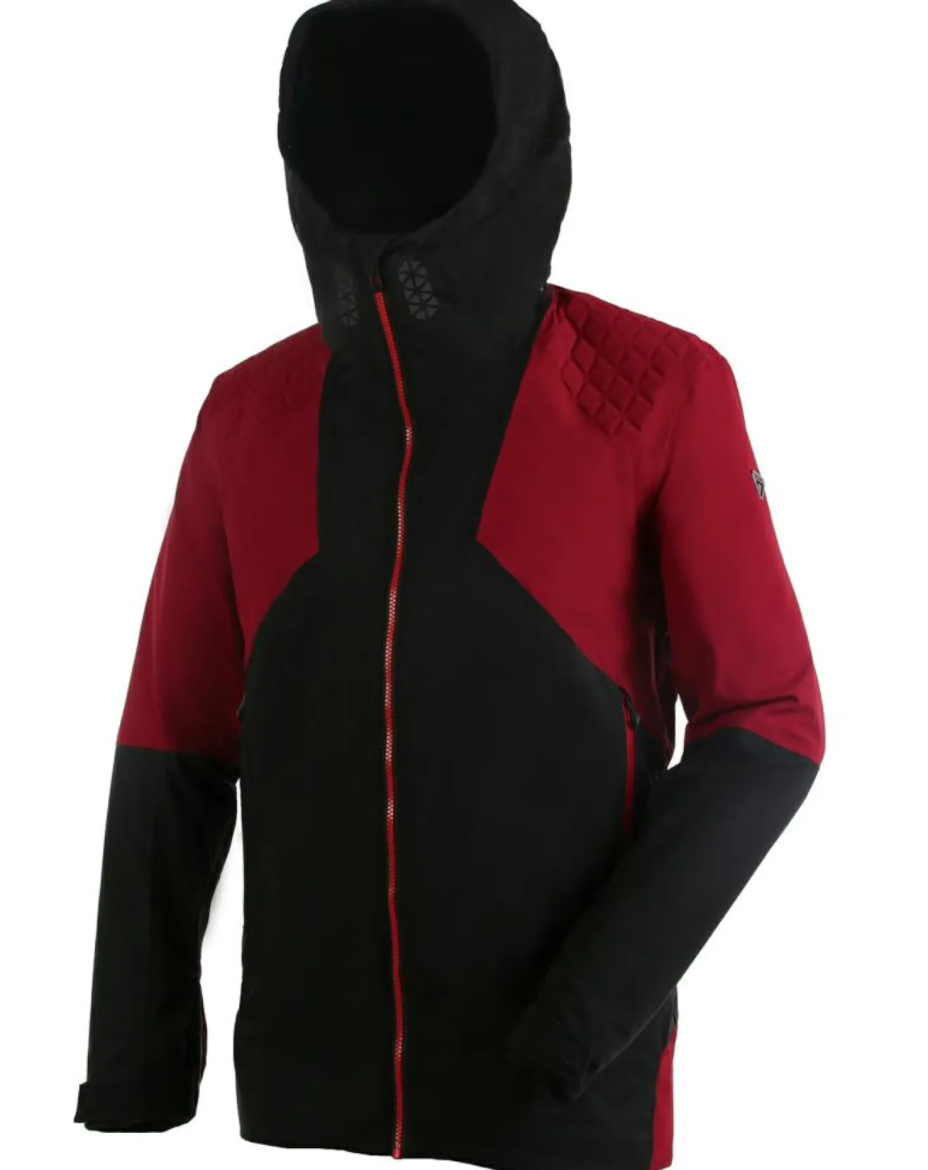 Homme Degré 7 Veste de ski Spencer noir/rouge