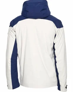 New Duvillard Veste de ski Villard écru/bleu marine