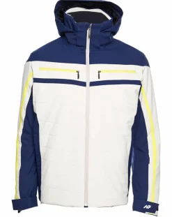 New Duvillard Veste de ski Villard écru/bleu marine