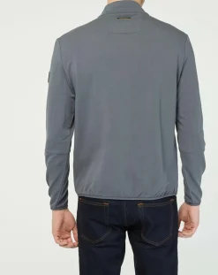 Sale Hackett London Veste de survêtement zippée Amr Pro Down gris/noir