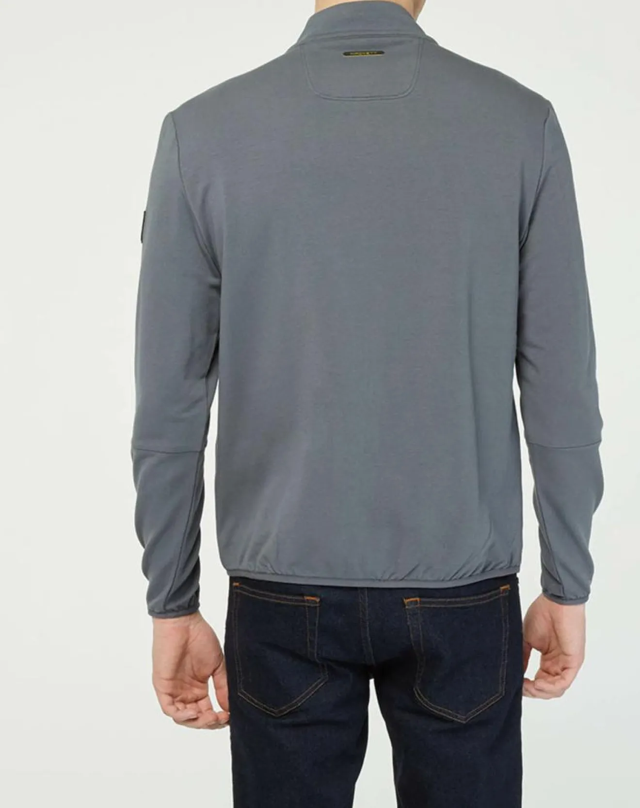 Sale Hackett London Veste de survêtement zippée Amr Pro Down gris/noir