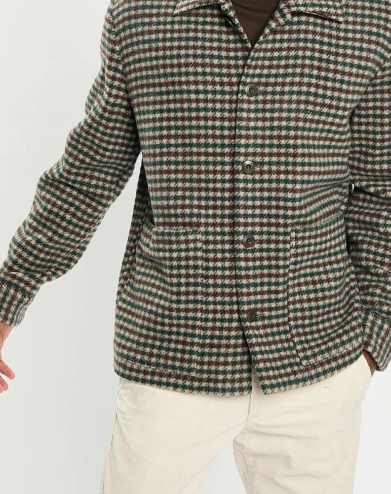 Homme Marc O'Polo Veste de travail en Laine mélangée Manteco multicolore