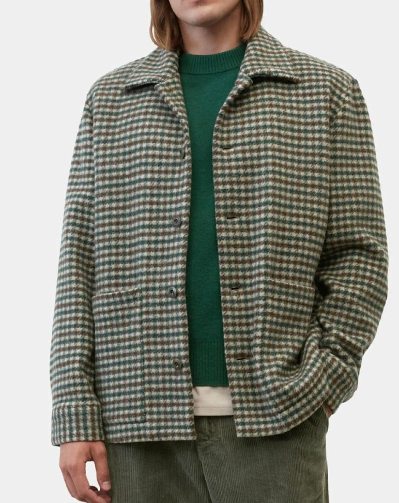 Homme Marc O'Polo Veste de travail en Laine mélangée Manteco multicolore