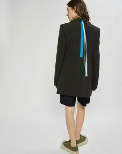 Online Nina ricci Veste Double Breasted kaki foncé