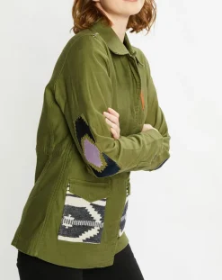 Femme Scotch & Soda Veste droite Militaire kaki