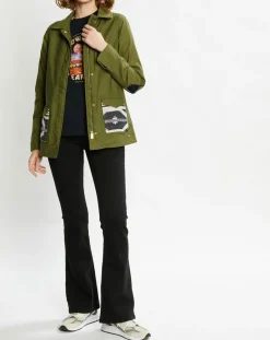 Femme Scotch & Soda Veste droite Militaire kaki
