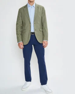 Homme Hackett London Veste en Coton Canvas kaki