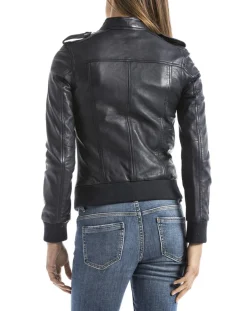 Clearance Blue Wellford Veste en Cuir Belaya marine