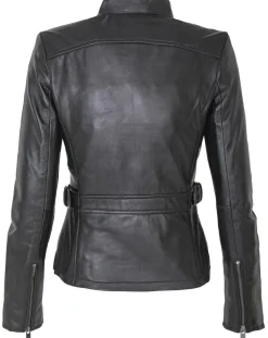 Sale Chyston Veste en Cuir Candice noire