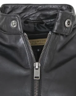 Sale Chyston Veste en Cuir Candice noire