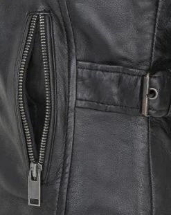 Sale Chyston Veste en Cuir Candice noire