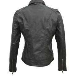 Outlet Blue Wellford Veste en Cuir Chloris noire