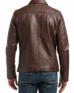 Clearance Chyston Veste en Cuir Citadin marron