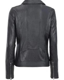 Femme Chyston Veste en Cuir Cora noire