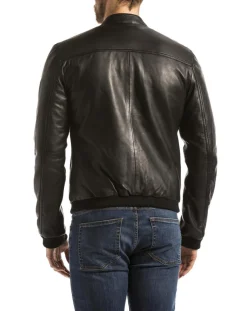 Outlet Blue Wellford Veste en Cuir Douro noire