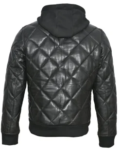 Discount Chyston Veste en Cuir Down noir