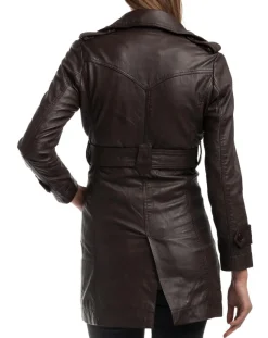 Clearance Chyston Veste en Cuir Elsa marron