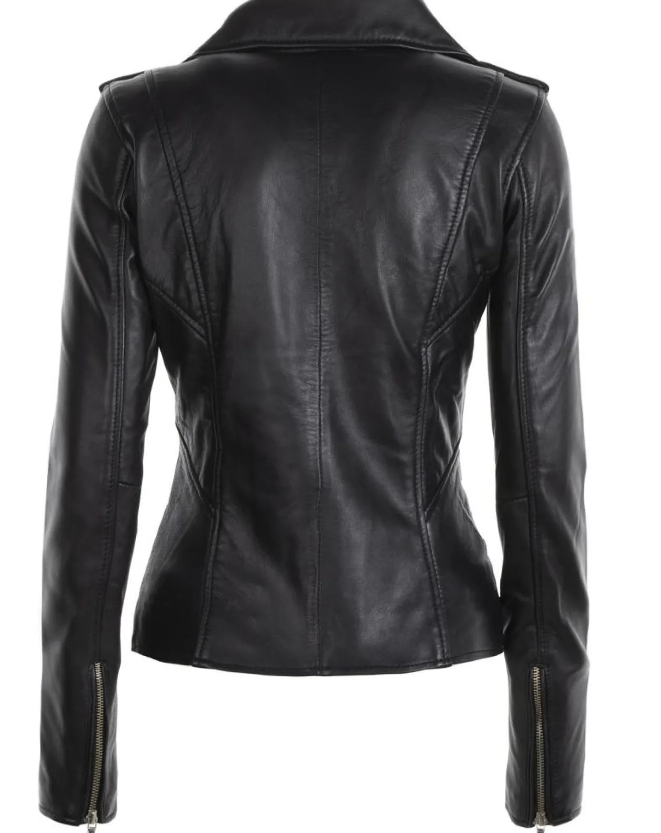 Hot Chyston Veste en Cuir Hortence noire