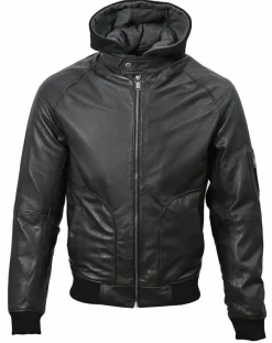 Best Chyston Veste en Cuir Jul noire