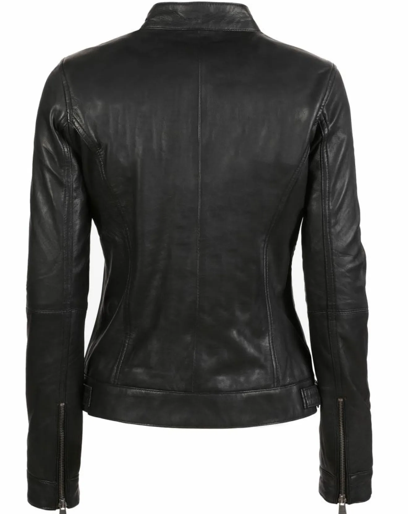 Femme Chyston Veste en Cuir Nyra noire