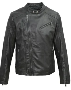 Best Chyston Veste en Cuir Ornelle noire