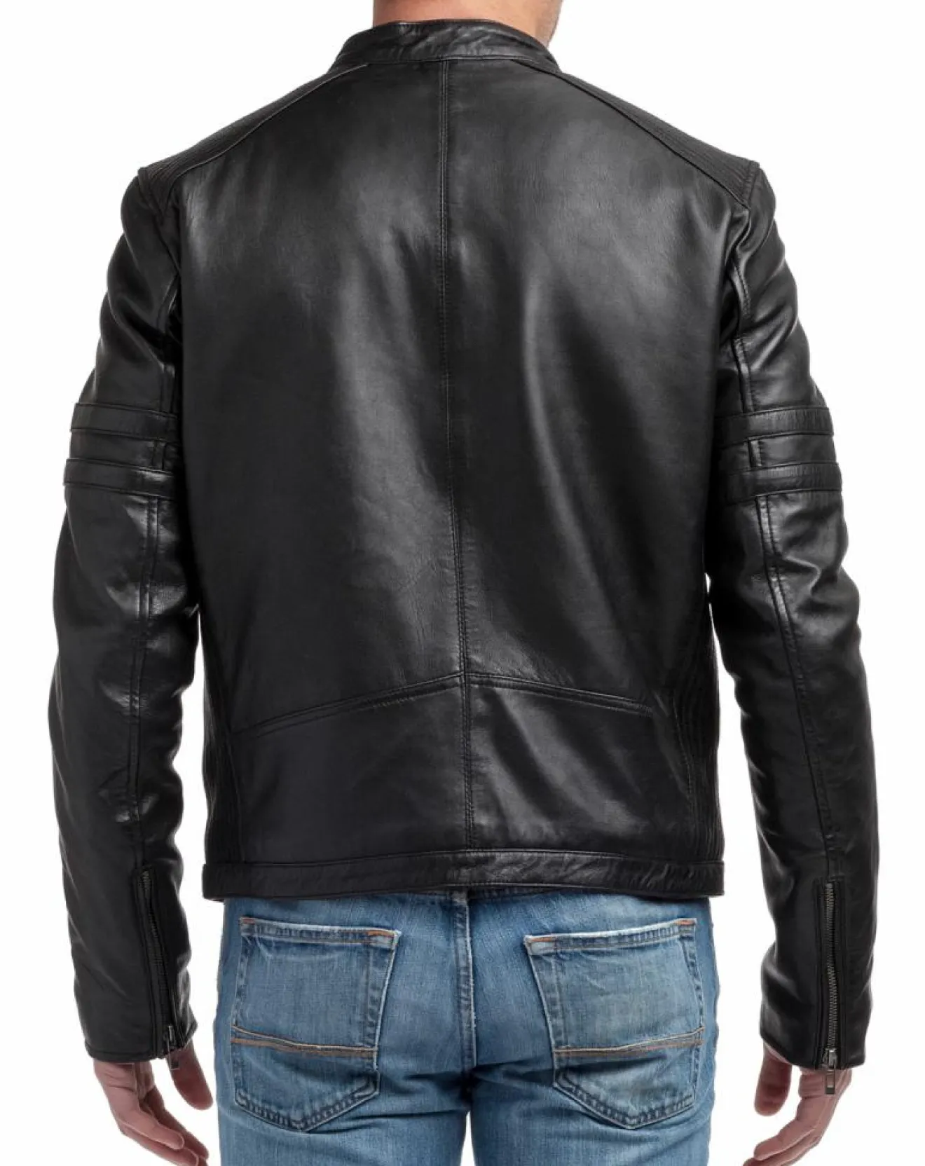 Discount Chyston Veste en Cuir Victor noire