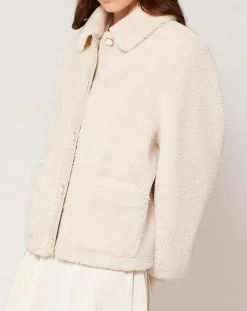 Online Zapa Veste en Fausse Fourrure Balian écrue