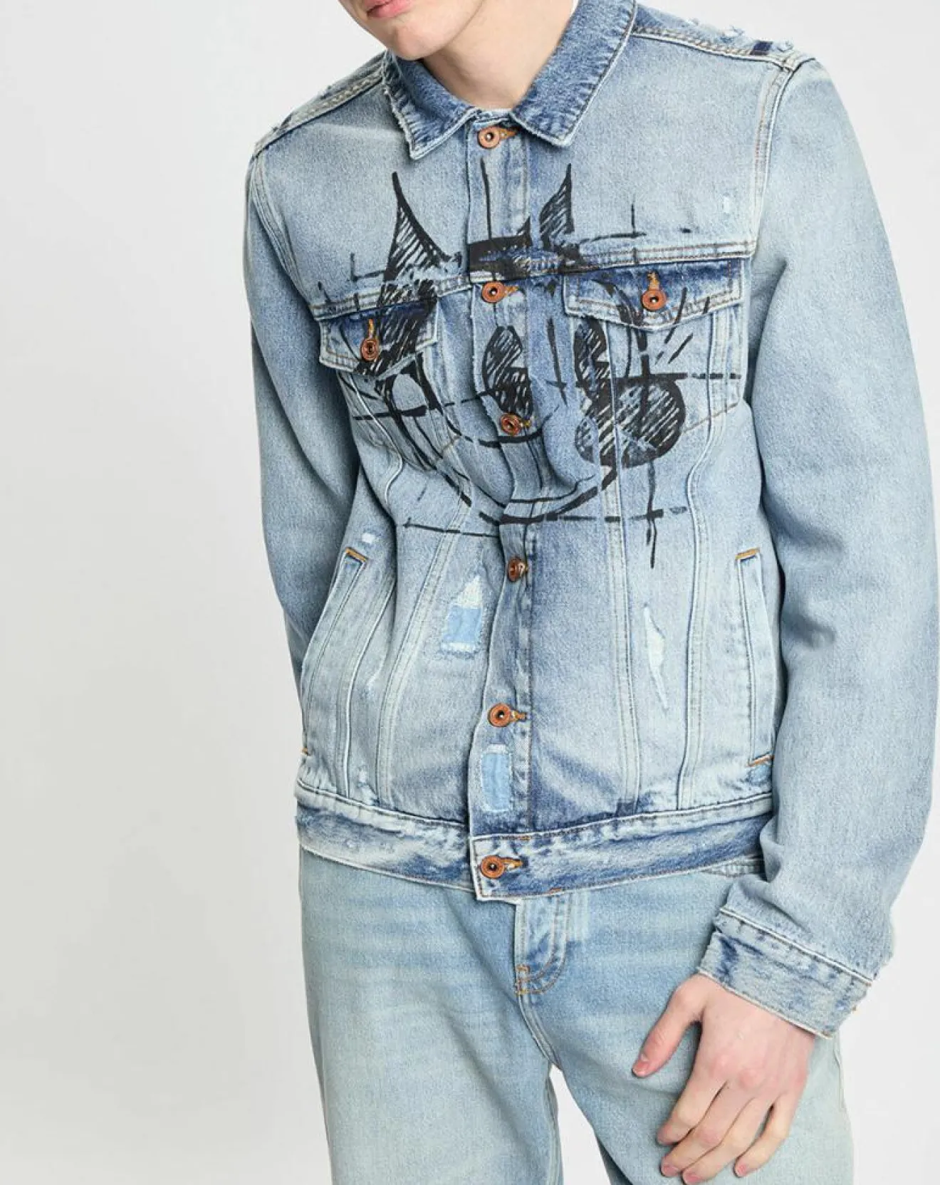 Clearance Scotch & Soda Veste en jean bleue