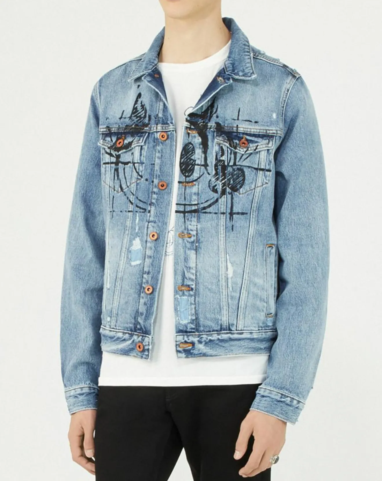 Clearance Scotch & Soda Veste en jean bleue