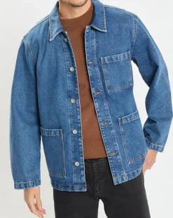 Online Marc O'Polo Veste en jean bleue
