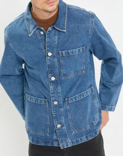 Online Marc O'Polo Veste en jean bleue