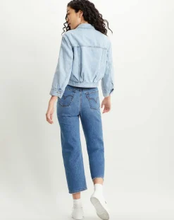 Clearance Levi's® Veste en jean crop Sleeve bleue