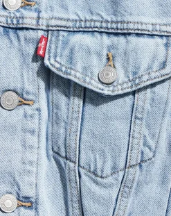 Clearance Levi's® Veste en jean crop Sleeve bleue