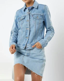 Femme Levi's® Veste en Jean Original Trucker bleue