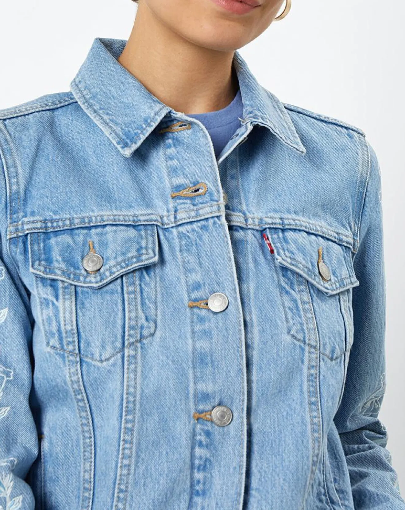 Femme Levi's® Veste en Jean Original Trucker bleue